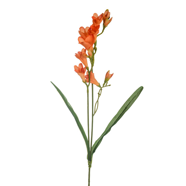 Lot de 8 freesias composé de 2 fleurs artificielles hauteur 58 cm orange prezzo