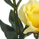 4 Lisianthus Artificiali Composto da 3 Fiori Altezza 75 cm Giallo-3