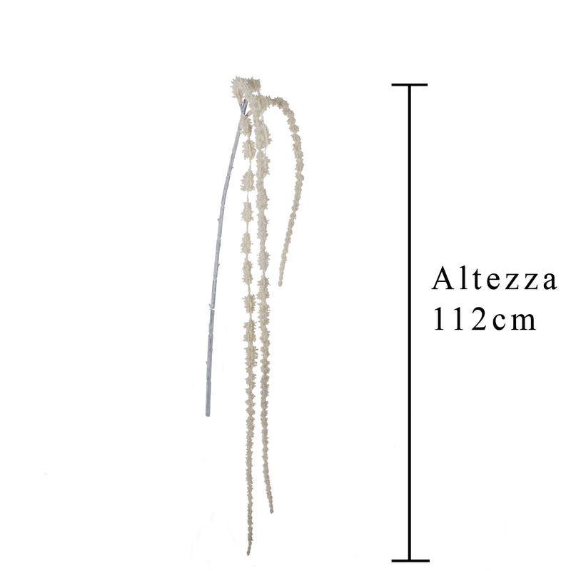 2 Amaranthus Caudato Artificiali a 4 Diramazioni Altezza 112 cm -2