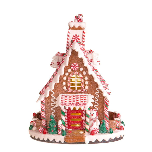 online Village de Noël Maison en pain d'épices lumineuse 31 cm en plastique