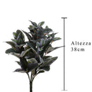 2 Salvia Artificiale a 6 Diramazioni Altezza 38 cm Verde-2