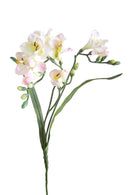 3 Fiori Artificiali di Fresia con Due Fiori Altezza 63 cm Rosa-1