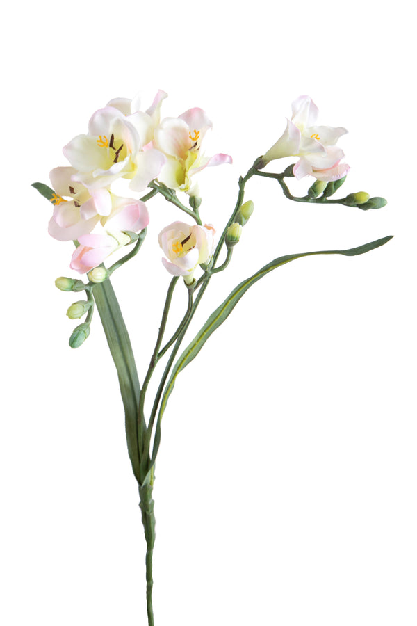 online Set 6 Fleurs Artificielles de Freesia avec Deux Fleurs Hauteur 63 cm Rose