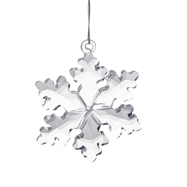 Set 4 Cristalli Fiocchi di Neve Decorativi 6,5 cm in Vetro online