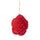 Set 4 Addobbi Decorativi Rosa da Appendere 10 cm in Vetro Rosso