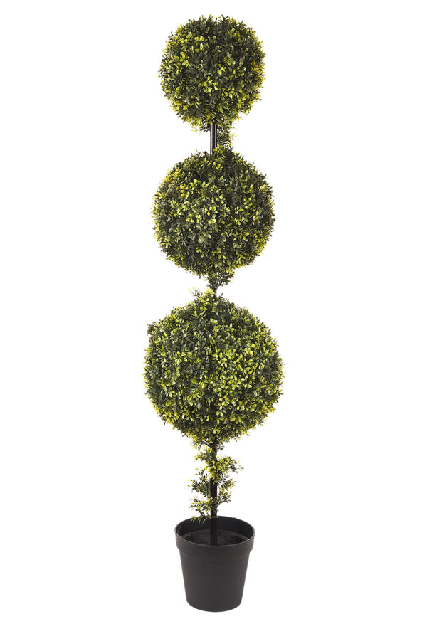 Coquille Artificielle 3 Sphères avec Vase Hauteur 150 cm Vert acquista