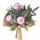 Set 4 Bouquet Artificiel Romantique avec Roses Hauteur 30 cm Rose