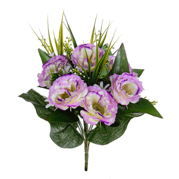 Set 4 Bouquets Artificiels de Lisiantus Hauteur 32 cm Rose online