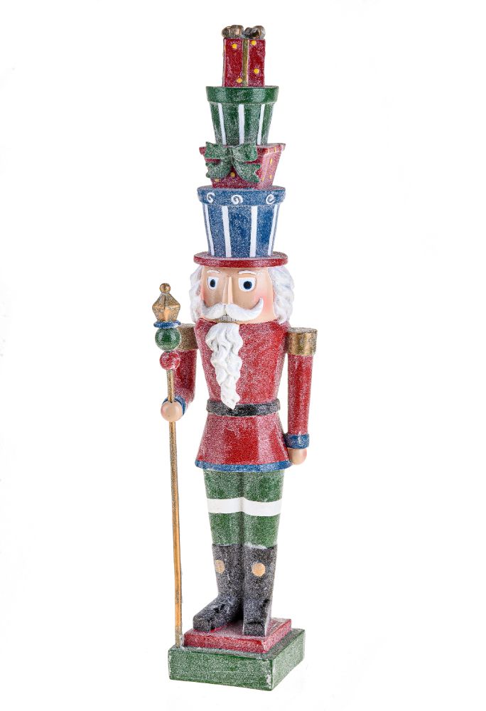 Statuina Babbo Natale con Sacco 51 cm in Resina-1