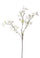 Lot de 3 mini branches artificielles avec fleurs hauteur 88 cm blanc