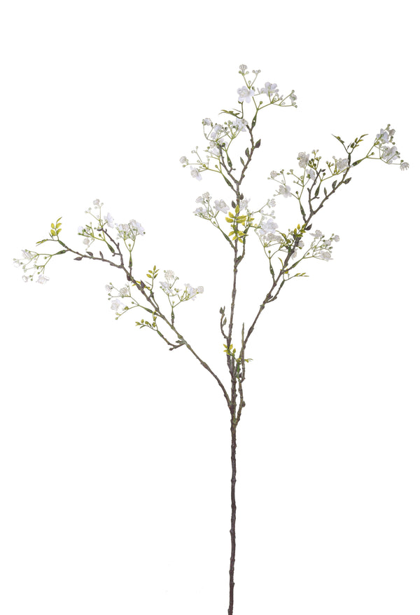 online Lot de 3 mini branches artificielles avec fleurs hauteur 88 cm blanc