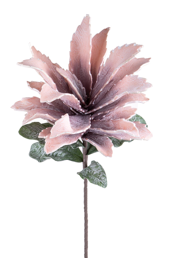 online Set 2 Fleurs Artificielles Gingembre Mousse avec Feuilles Hauteur 70 cm Violet