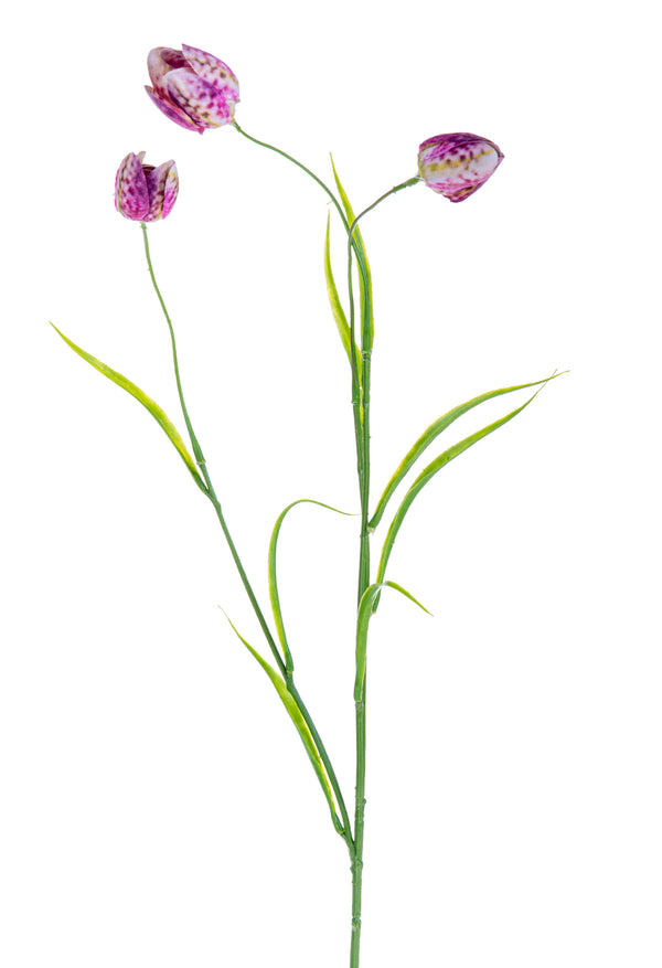 online Lot de 8 Fritellaria artificielles composées de 3 fleurs hauteur 72 cm