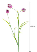 4 Fritellaria Artificiali Composta da 3 Fiori Altezza 72 cm -2