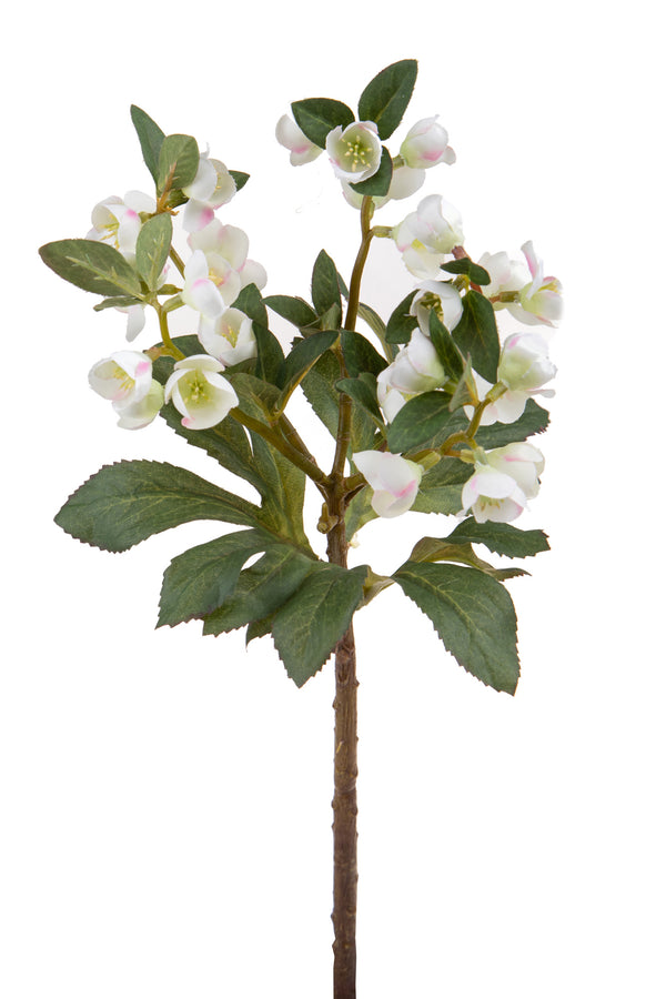 Lot de 4 branches d'hellébore artificielles hauteur 42 cm blanc acquista