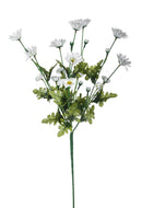 4 Mazzetto di Margherita Composta da 4 Fiori Artificiali Altezza67 cm Bianco-1