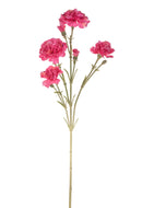 4 Fiori Artificiali di Garofanello Altezza 62 cm Rosa-1