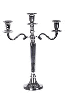 Candelabro in Metallo Composto da 3 Bracci Altezza 41 cm-1