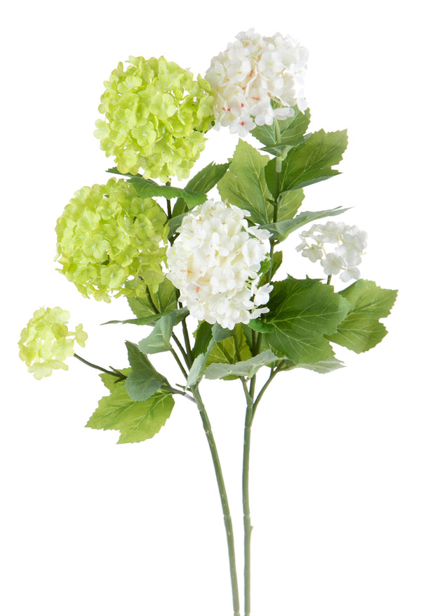 sconto Set 6 Viburnum Artificiel Composé de 3 Branches Hauteur 61 cm