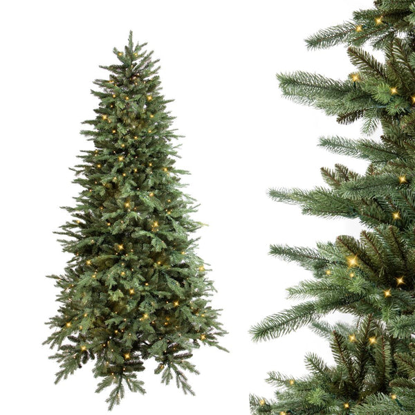 Sapin de Noël artificiel 230 cm 2818 branches de sapin vert et LED prezzo