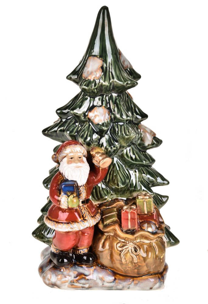 Statuina Babbo Natale 37,5 cm in Porcellana-1