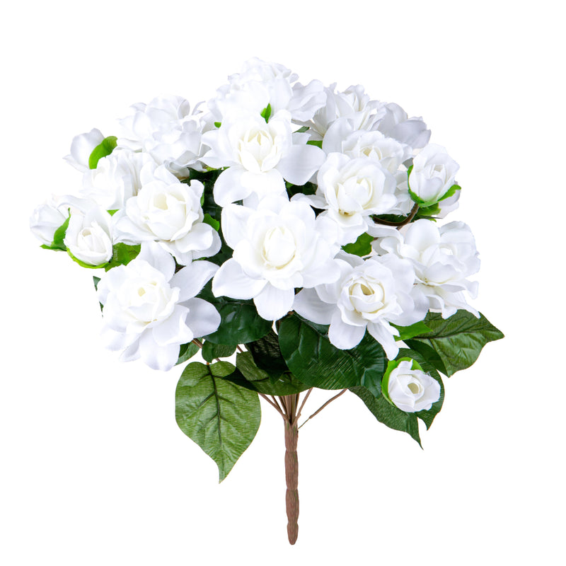 Bouquet Artificiale di Gardenia Altezza 38 cm Bianco-1