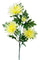 Lot de 12 Fleurs Artificielles de Spidere à 4 Branches Hauteur 82 cm Jaune