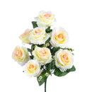 Bouquet Artificiale con 9 Rose Altezza 43,5 cm -1