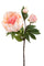 Lot de 4 pivoines artificielles Romance avec 3 fleurs hauteur 49 cm rose