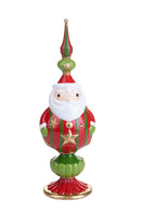 Statuina Babbo Natale con Puntale 33,5 cm in Resina-1