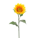 2 Girasoli Artificiali Altezza 95 cm Giallo-1