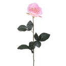 4 Rose Artificiali Aperta Altezza 74 cm Rosa-1