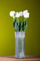 4 Tulipani Artificiali con Foglie Altezza 67 cm -4