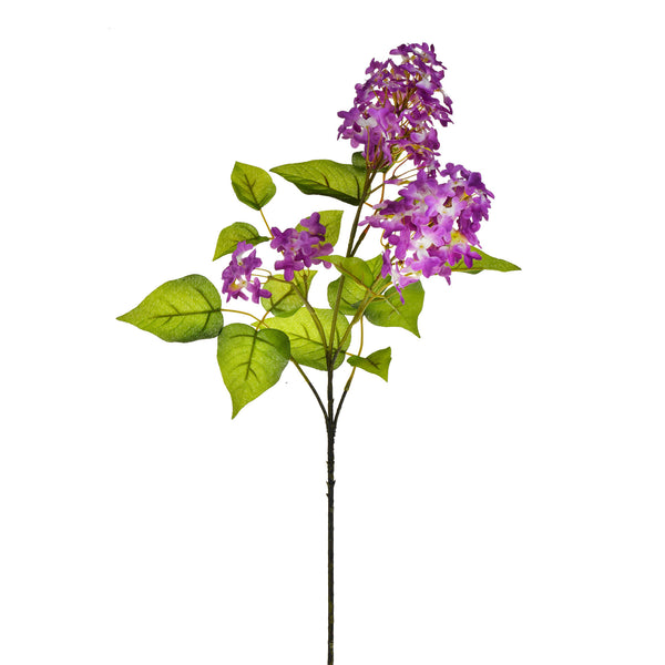 prezzo Set 6 Lilas Artificiels Composé de 3 Fleurs Hauteur 76 cm Violet