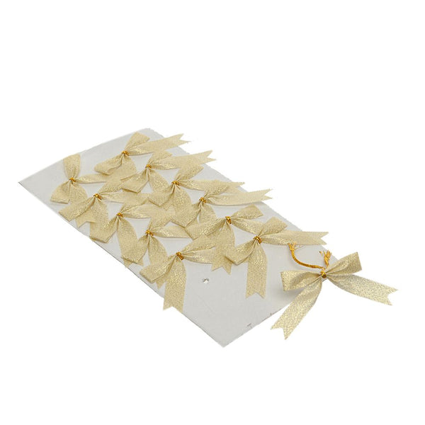 prezzo Lot de 72 noeuds décoratifs 5 cm en tissu