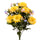 Set 2 Buisson Artificiel de Gerberas Mini Hauteur 51 cm Jaune