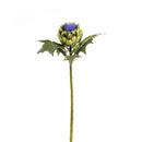 Carciofo Artificiale in Fiori Altezza 63 cm Blu-1