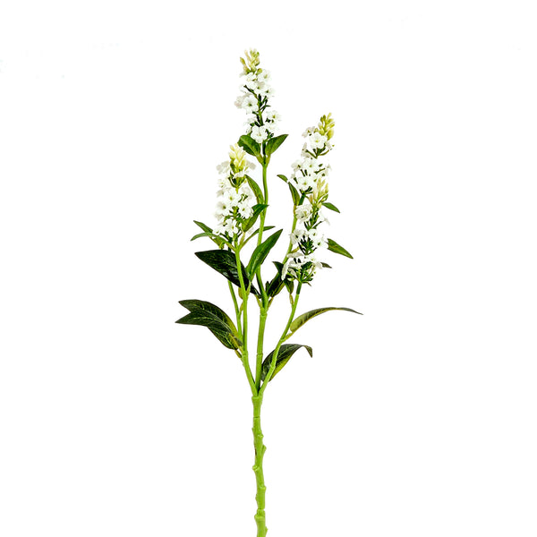 Lot de 6 branches de Bidens artificielles composées de 5 fleurs hauteur 62 cm blanc sconto