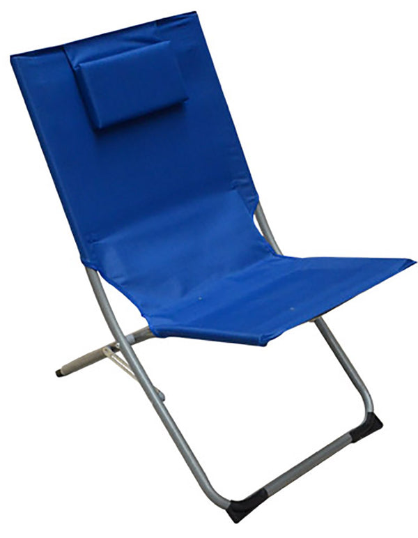 prezzo Chaise de bain de soleil pliante Spiaggina en métal et textilène Vanzetti Otranto Blue