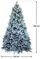 Albero di Natale Artificiale Innevato Vanzetti Pino del Gargano Varie Misure-3