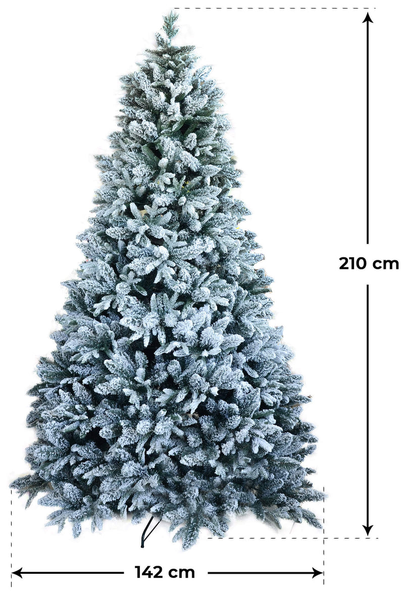 Albero di Natale Artificiale Innevato Vanzetti Pino del Gargano Varie Misure-3