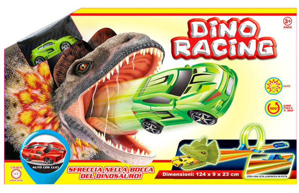 Piste de voiture de dinosaure avec voiture lumineuse Kids Joy Dino Racing sconto