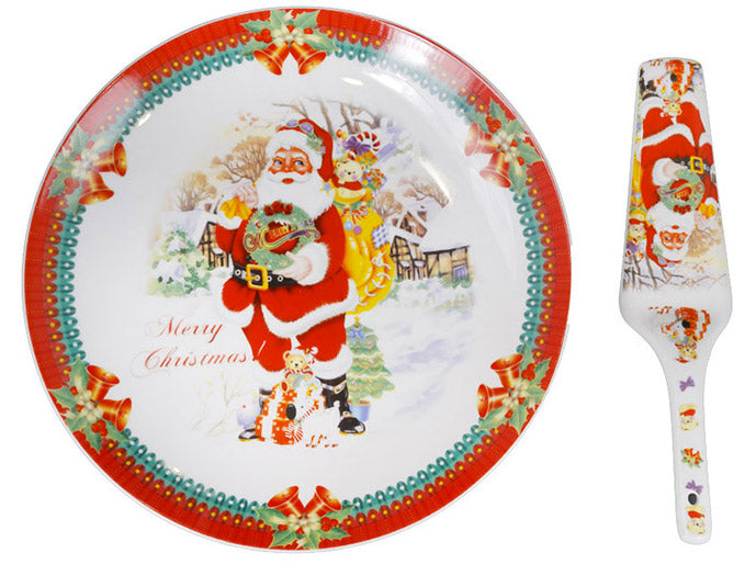 Set Piatto e Paletta di Natale in Ceramica-1