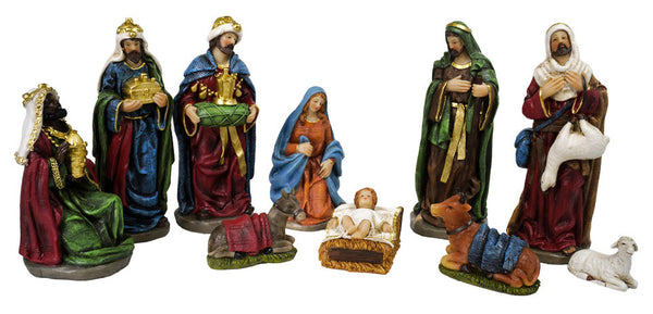 Nativité 10 Personnages H12 cm en Résine sconto