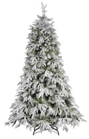 Albero di Natale Artificiale Innevato 210 cm 63 Rami Tiglio delle Murge Verde-1