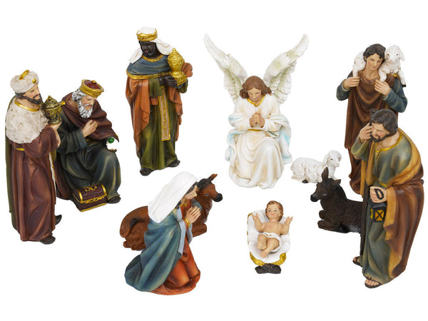 sconto Nativité 11 Personnages H15 cm en Résine