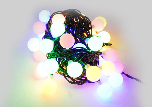 Fil de Lumières de Noël 40 LED 3m Multicolore Câble Vert acquista