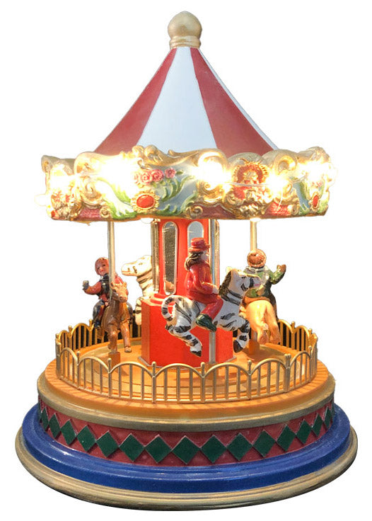 Carrousel Carrousel 14,5x14,5x17,5 cm en Résine avec Lumières et Mouvement prezzo