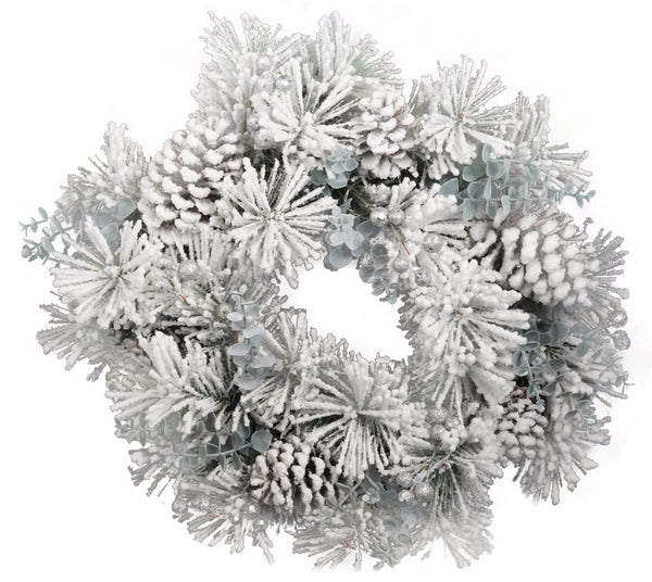 Couronne de Noël Artificielle Ø44 cm avec Pommes de Pin acquista