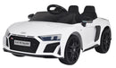 Macchina Elettrica per Bambini 12V con Licenza Audi R8 Spyder Bianca-1